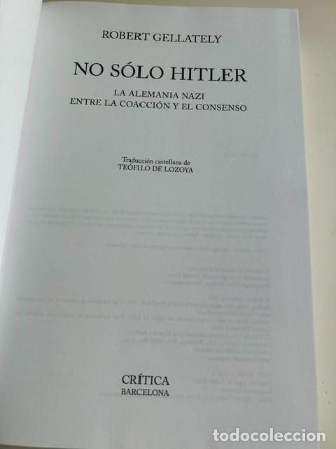Libros de segunda mano: No solo Hitler -Robert Gellately-