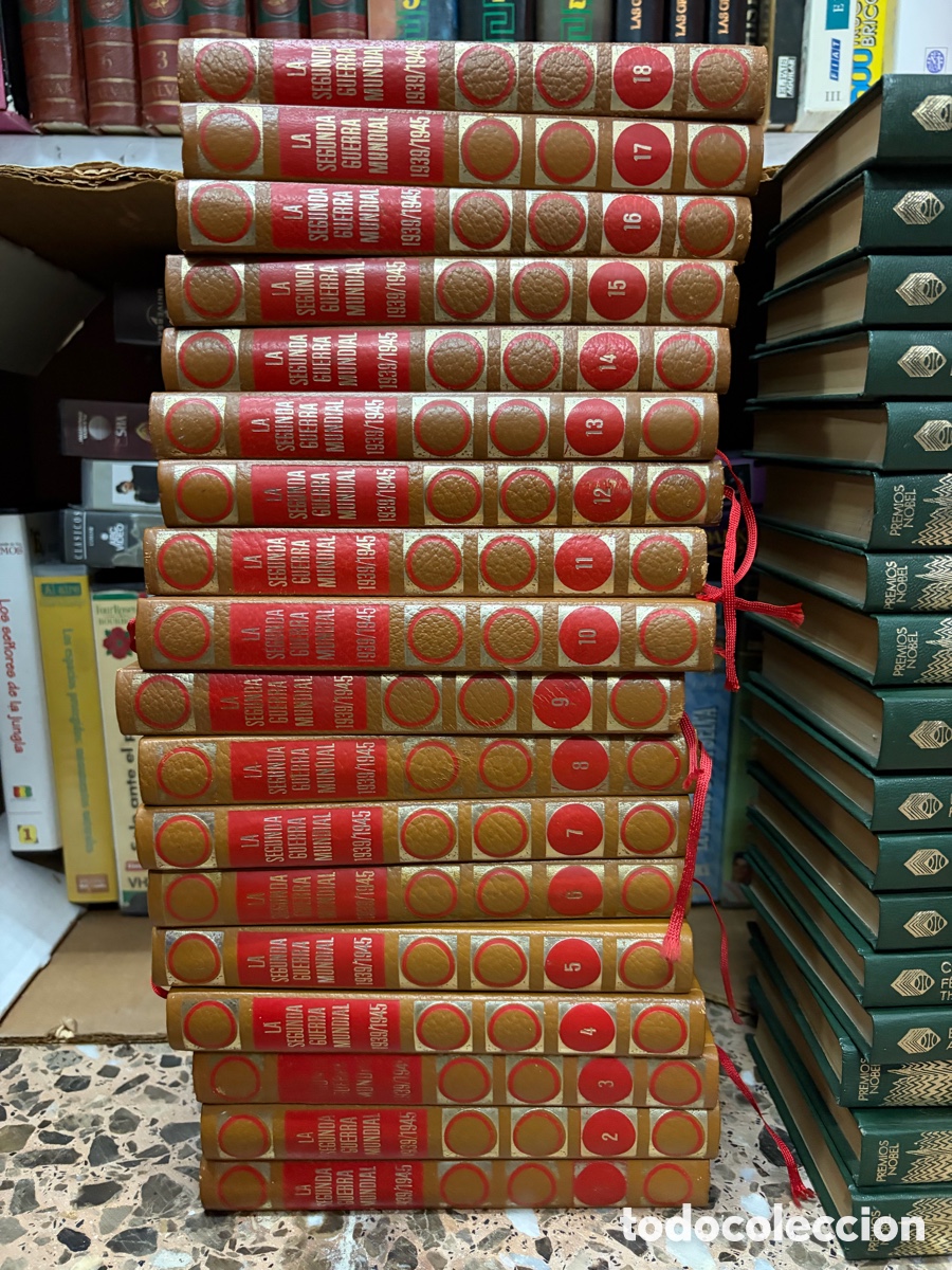 Libros de segunda mano: La Segunda Guerra Mundial 1939-1945 Colecci&oacute;n en espa&ntilde;ol de 18 tomos / tapa dura de bolsillo