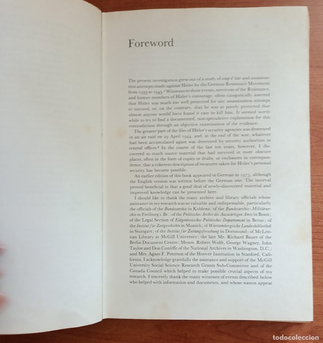 Libros de segunda mano: Hitlers Personal Security, Peter Hoffmann, The Macmillan Press - Foto 8