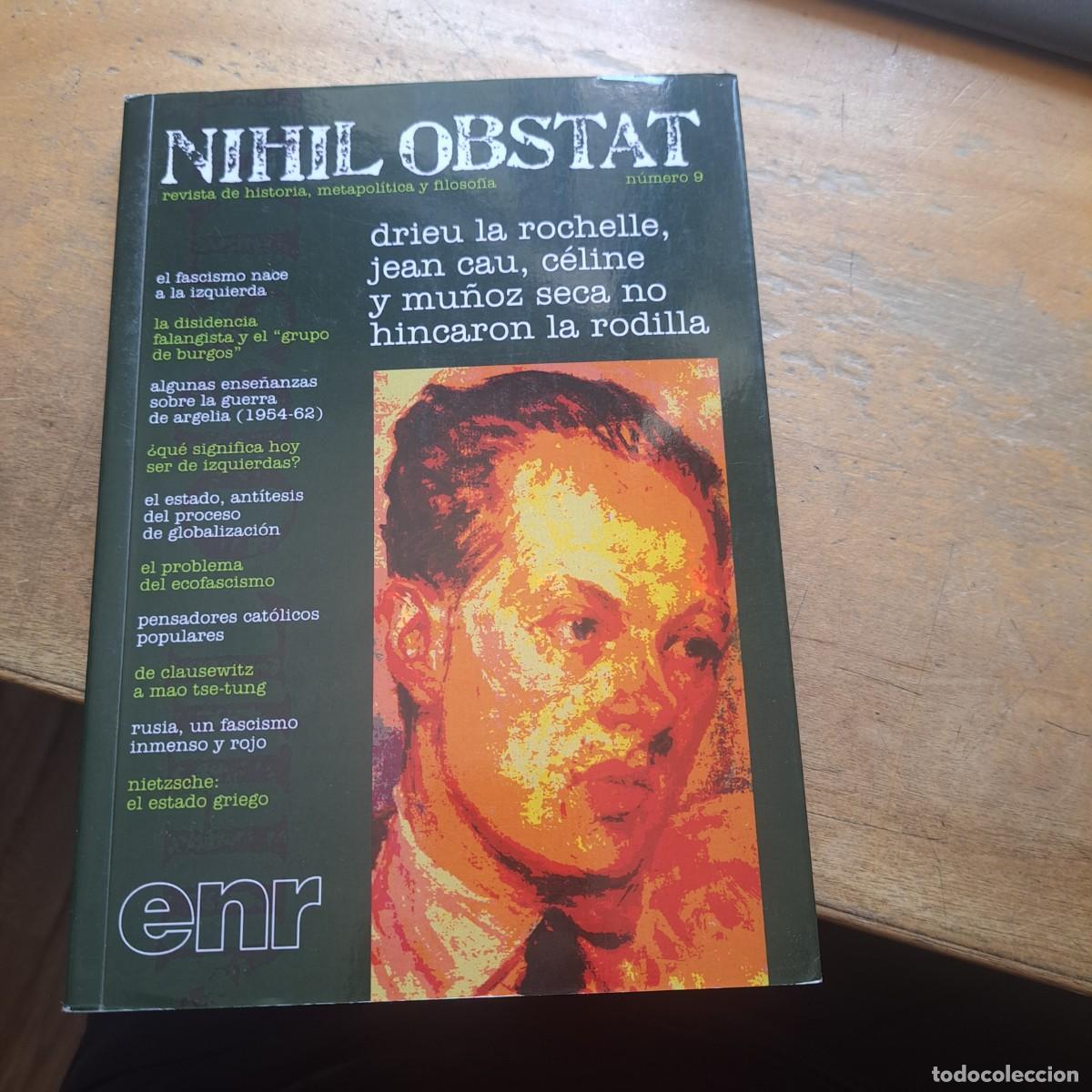 Libros de segunda mano: NIHIL OBSTAT N&ordm; 9 ENR 2002 &ndash; 160 PAG. 20