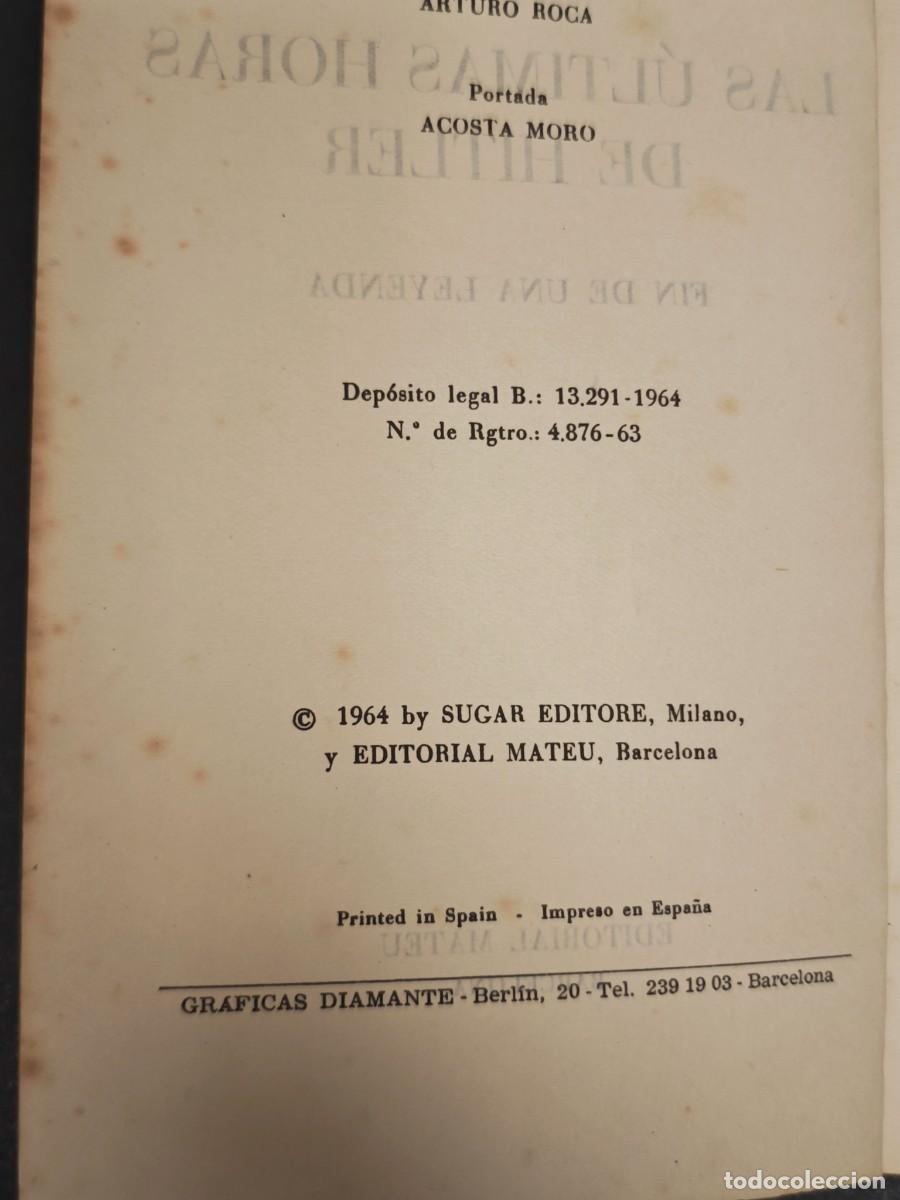 Libros de segunda mano: LAS ULTIMAS HORAS DE HITLER - Foto 4
