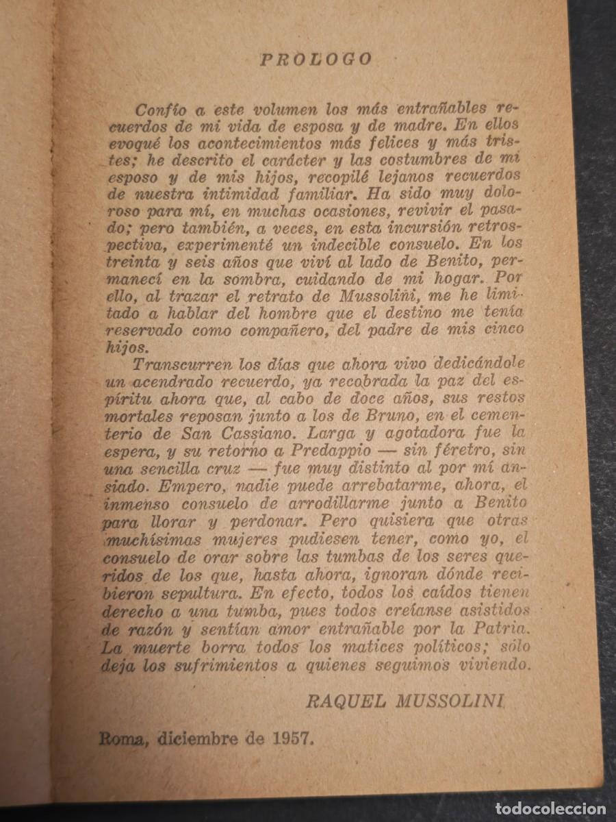 Libros de segunda mano: BENITO MI HOMBRE - RAQUEL MUSSOLINI - Foto 4