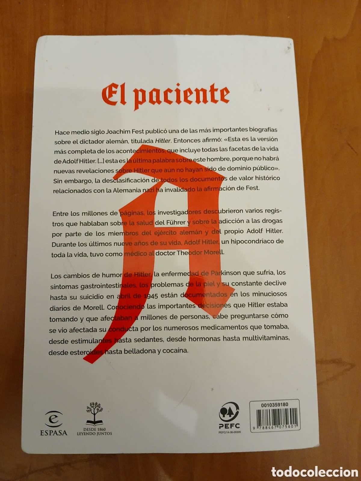 Libros de segunda mano: El Paciente A. Eric Frattini. - Foto 2