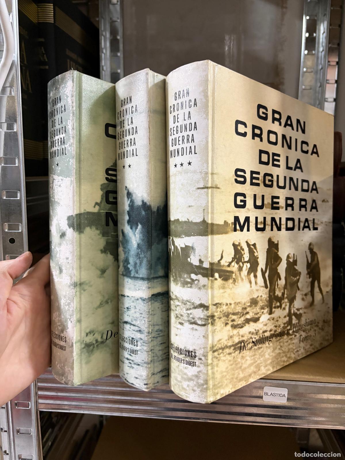 Libros de segunda mano: BLAS110A Gran Cr&oacute;nica de la Segunda Guerra Mundial Reader&rsquo;s Digest 3 tomos