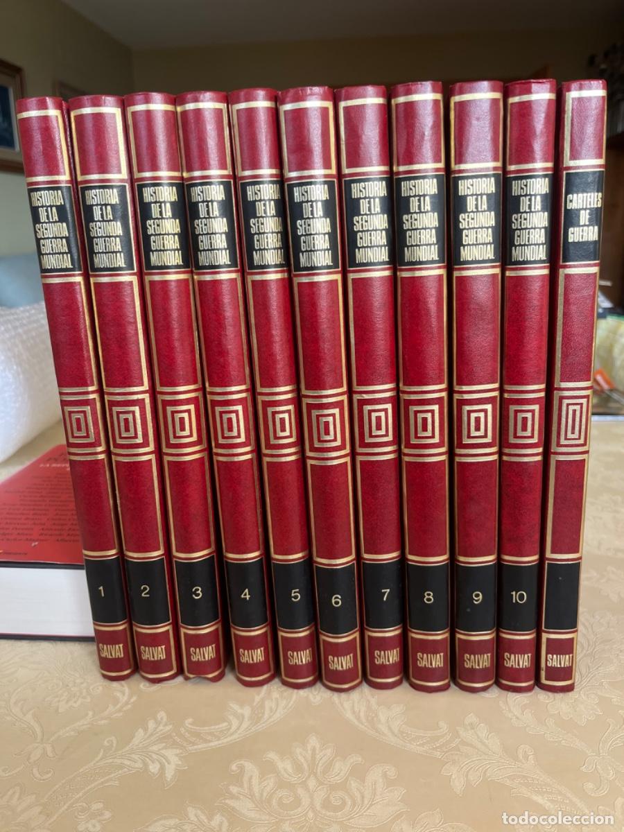 Libros de segunda mano: Historia de la Segunda Guerra Mundial. Ed. Salvat. 11 vol&uacute;menes (10 de historia y 1 de carteles)