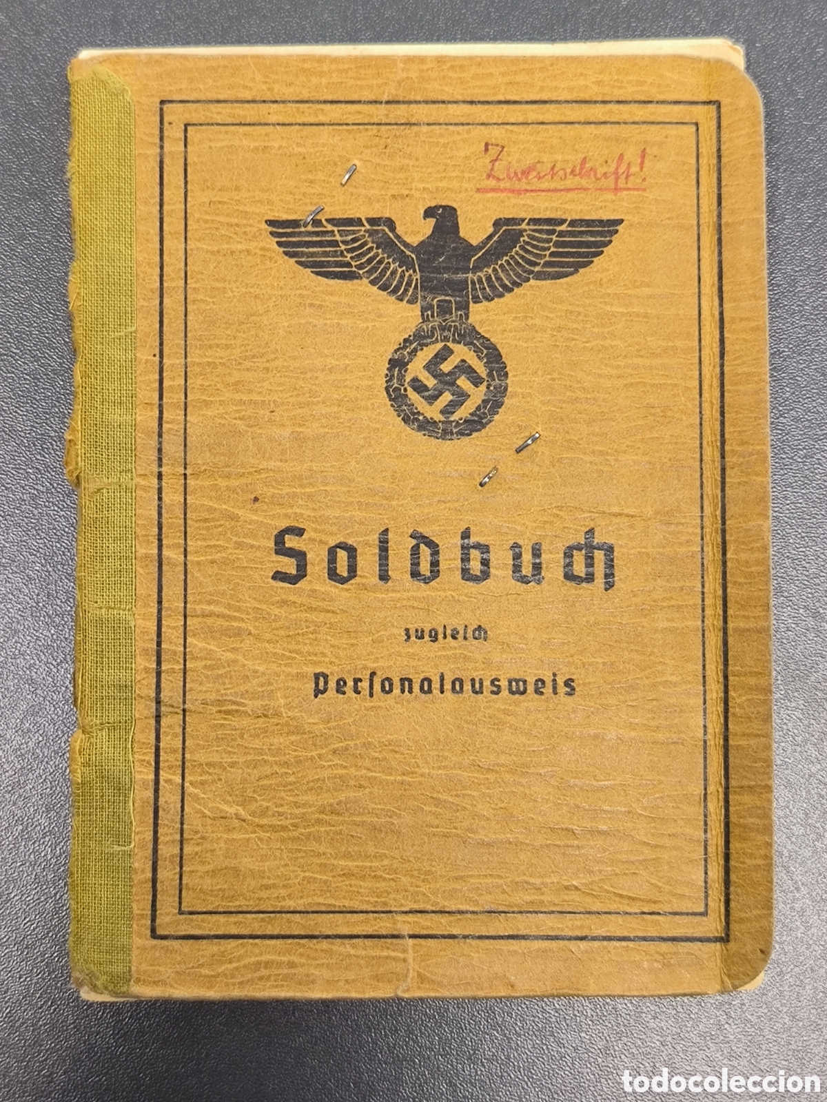 Libros de segunda mano: Soldbuch Josef Gerkiewicz Art. Abt. 857 Krimschild Ostmedaille KVK 2. Klasse mit Schwerten Wehrmacht