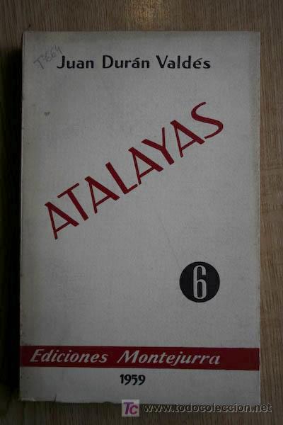 Libros de segunda mano: Atalayas. Dur&aacute;n Vald&eacute;s (Juan) - Foto 1