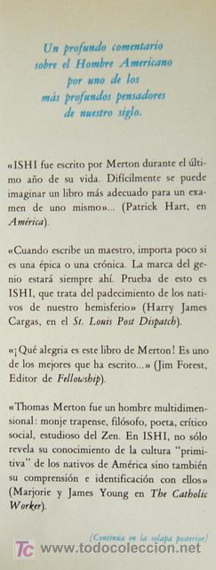 Libros de segunda mano: ISHI - THOMAS MERTON - Foto 3