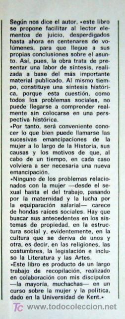 Libros de segunda mano: HISTORIA SOCIAL DE LA MUJER - VICTOR ALBA - Foto 3