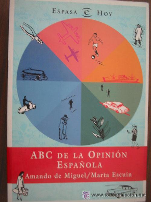 Libros de segunda mano: ABC de la opini&oacute;n espa&ntilde;ola, de Amando de Miguel y Marta Escuin. - Foto 1