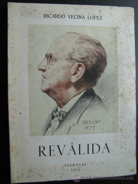 Libros de segunda mano: REV&Aacute;LIDA. VECINA L&Oacute;PEZ, Ricardo. 1972 - Foto 1