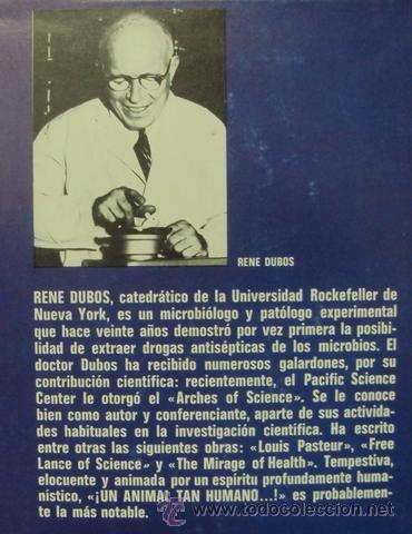 Libros de segunda mano: UN ANIMAL TAN HUMANO... Ren&eacute; Dubos - Foto 2