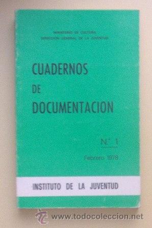 Libros de segunda mano: Cuadernos de Documentaci&oacute;n, Instituto de la Juventud, N&ordm; 1 - Foto 1