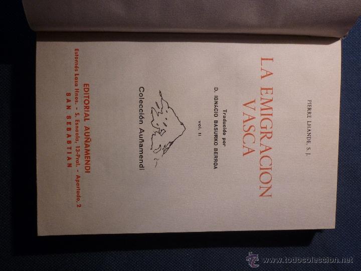 Libros de segunda mano: La emigraci&oacute;n vasca - Foto 4