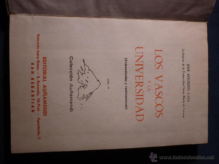 Libros de segunda mano: Los vascos y la universidad - Foto 4