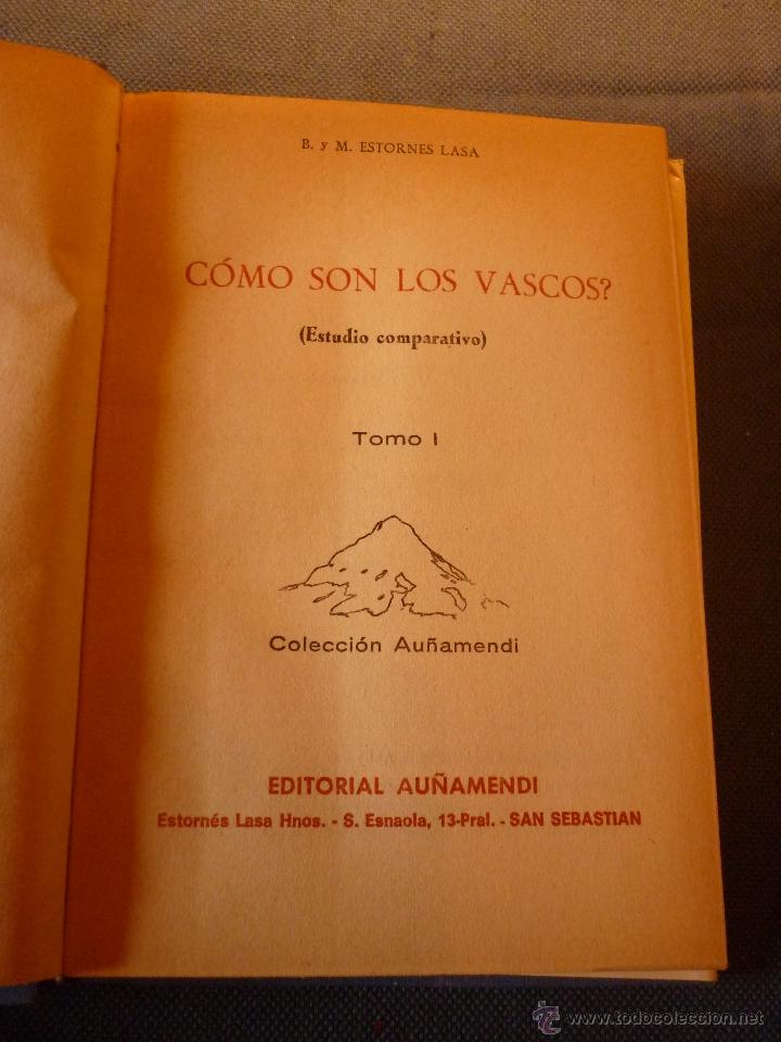 Libros de segunda mano: &iquest;C&oacute;mo son los vascos? (Estudio comparativo) - Foto 2