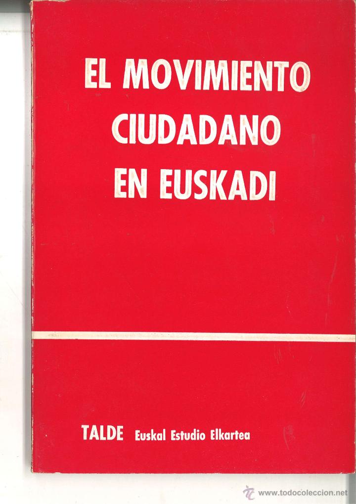 Libros de segunda mano: El movimiento ciudadano en Euskadi. 1980 - Foto 1
