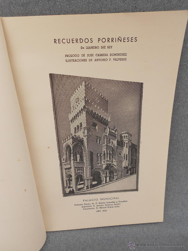 Libros de segunda mano: RECUERDOS PORRI&Ntilde;ESES - Foto 3