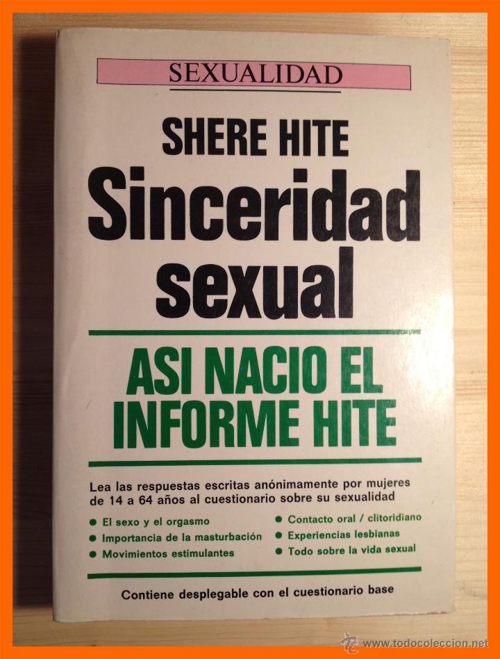 Libros de segunda mano: Sinceridad Sexual - Shere Hite - Foto 1