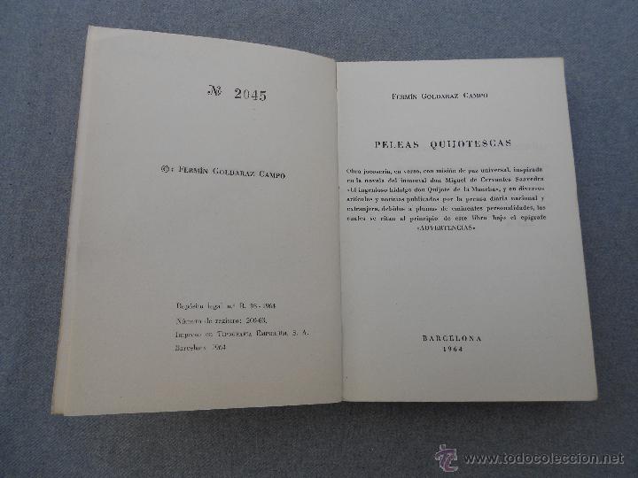 Libros de segunda mano: PELEAS QUIJOTESCAS - Foto 2