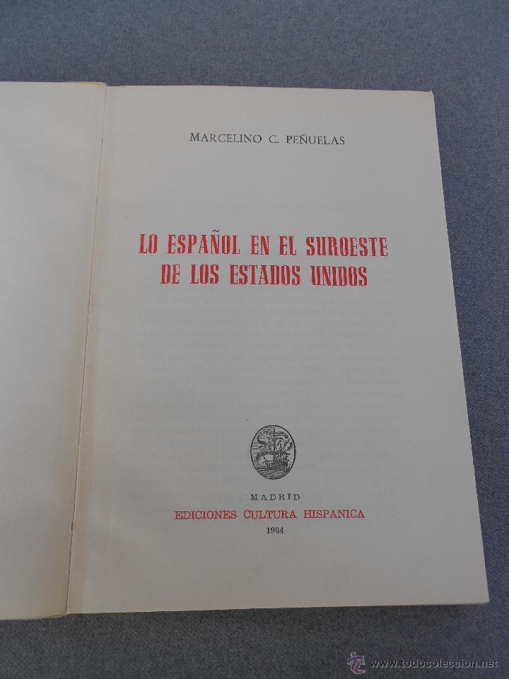 Libros de segunda mano: LO ESPA&Ntilde;OL EN EL SUROESTE DE LOS EE.UU - Foto 2