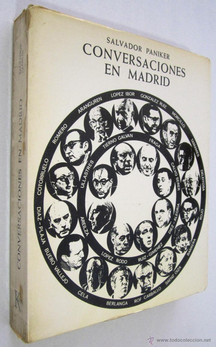 Libros de segunda mano: SALVADOR PANIKER: CONVERSACIONES EN MADRID. - Foto 1