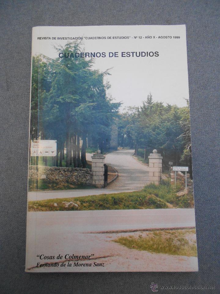 Libros de segunda mano: CUADERNOS DE ESTUDIOS. COSAS DE COLMENAR - Foto 1
