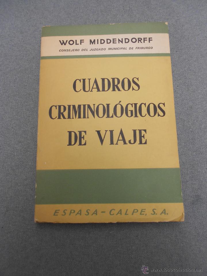 Second hand books: CUADROS CRIMINOLOGICOS DE VIAJE