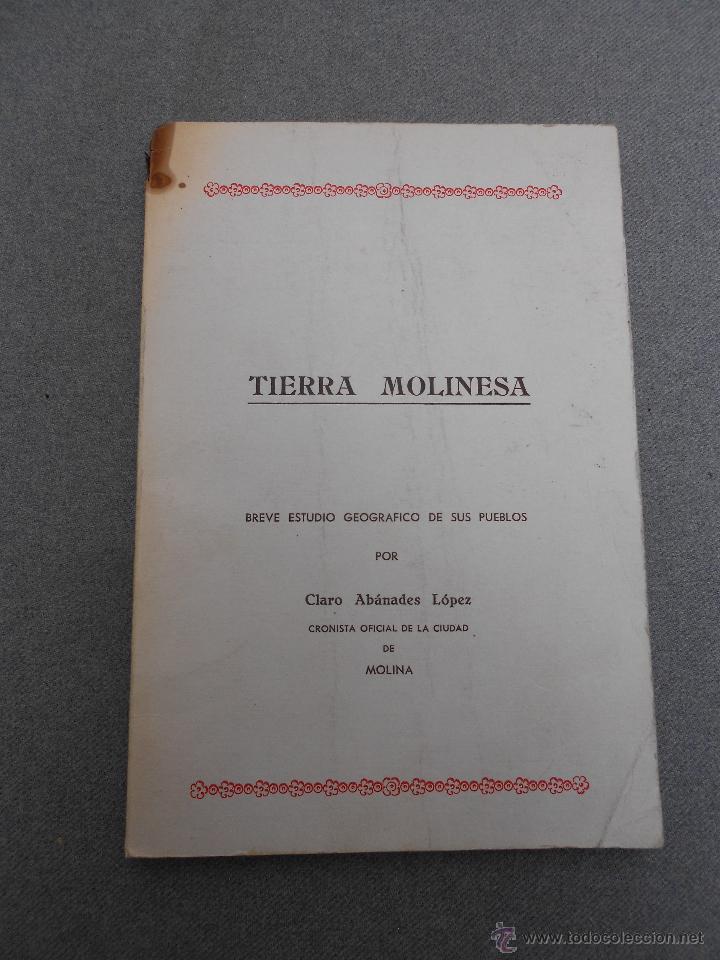 Second hand books: TIERRA MOLINESA. BREVE ESTUDIO GEOGRAFICO DE SUS PUEBLOS.