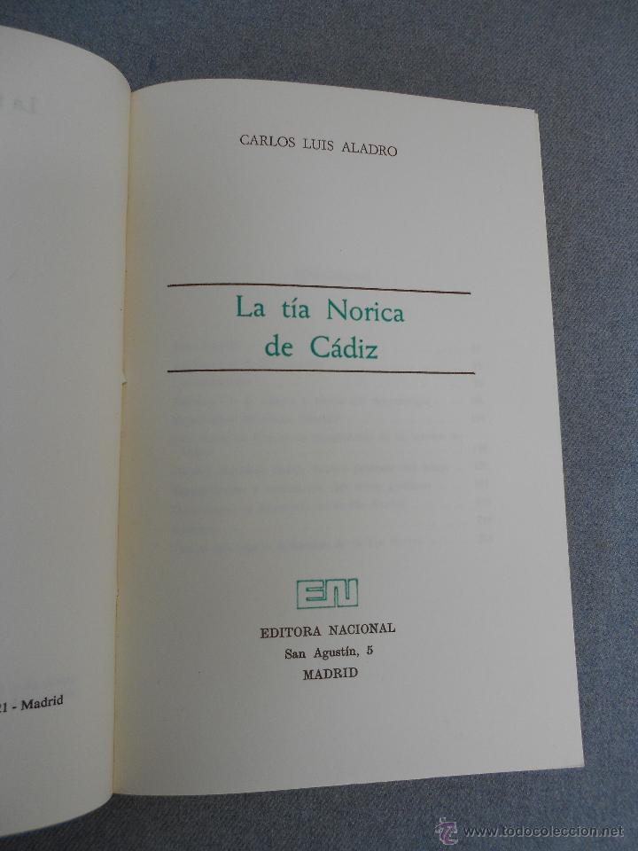 Libros de segunda mano: LA TIA NORICA DE CADIZ - Foto 2