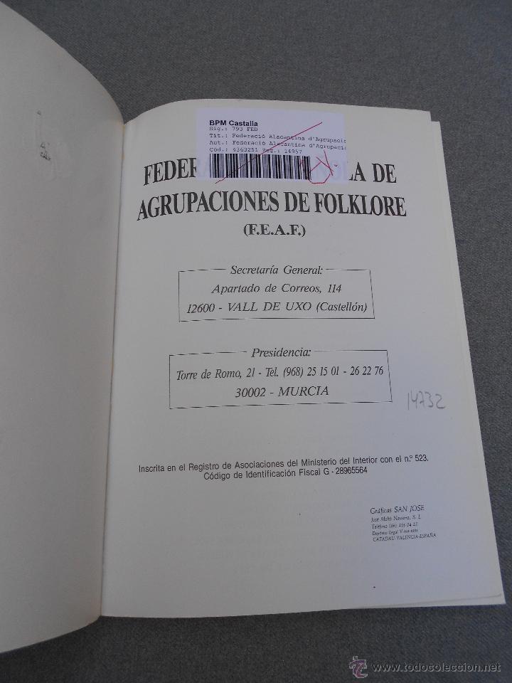 Libros de segunda mano: FEDERACION ESPA&Ntilde;OLA DE AGRUPACIONES DE FOLKLORE - Foto 2