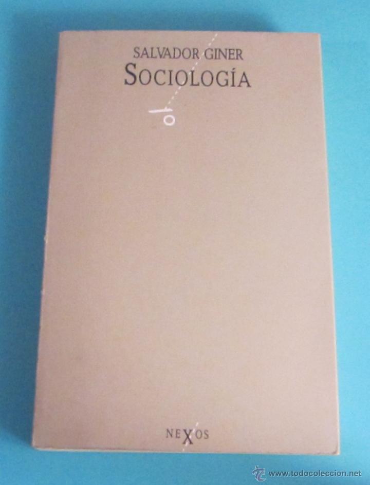 Libros de segunda mano: SOCIOLOG&Iacute;A. SALVADOR GINER - Foto 1