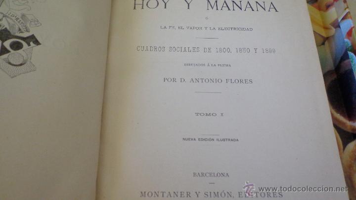 Libros de segunda mano: Ayer, hoy y ma&ntilde;ana (1892) - Foto 3