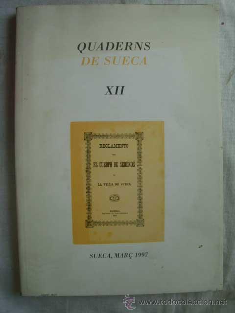 Libros de segunda mano: QUADERNS DE SUECA XII. Mar&ccedil; 1997 - Foto 1