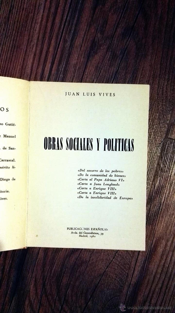 Libros de segunda mano: Obras sociales y pol&iacute;ticas - Foto 2
