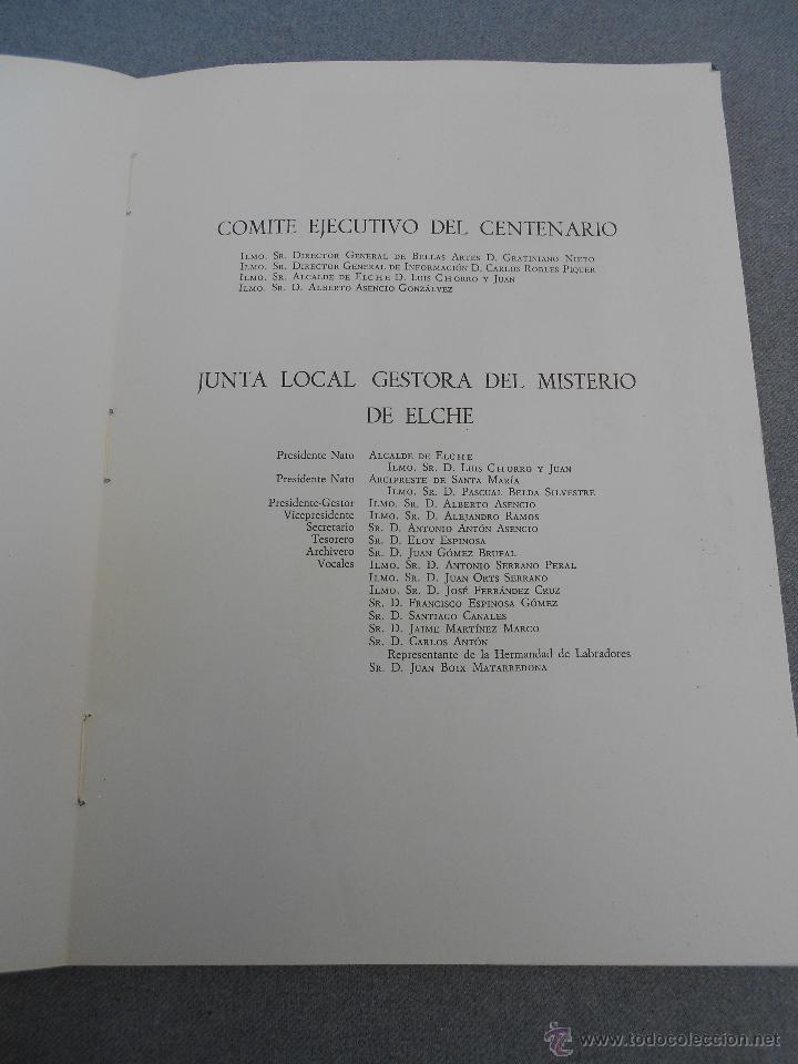 Libros de segunda mano: VII CENTENARIO DEL MISTERIO DE ELCHE. 1965 - Foto 4