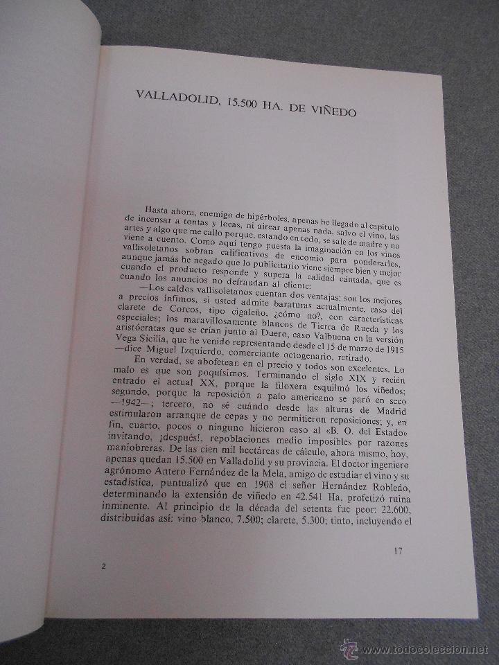 Libros de segunda mano: VINOS DE VALLADOLID - Foto 2