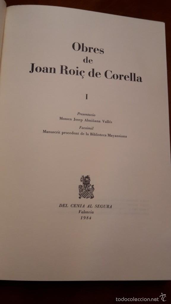 Libros de segunda mano: obres de joan roig de corella - Foto 4