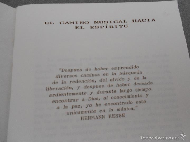 Libros de segunda mano: EL CAMINO MUSICAL HACIA EL ESPIRITU - Foto 3
