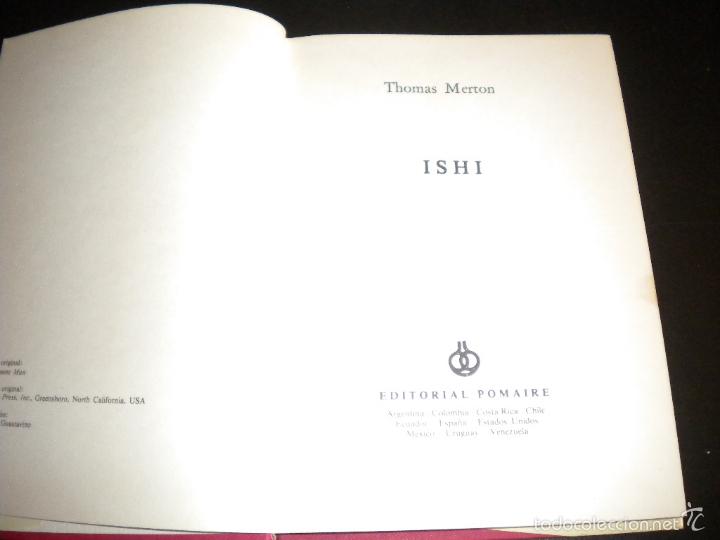 Libros de segunda mano: Ishi / Thomas Merton / Editorial Pomaire - Foto 3
