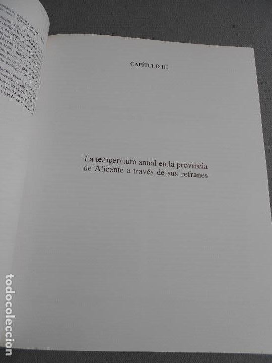 Libros de segunda mano: CLIMA Y TRADICION ORAL EN ALICANTE - Foto 3