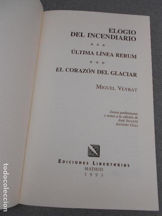 Libros de segunda mano: ELOGIO DEL INCENDIARIO - Foto 4