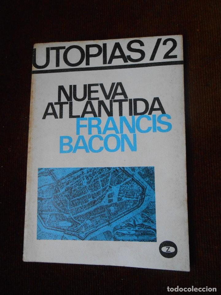 Libros de segunda mano: NUEVA   ATLANTIDA     -Francis Bacon - Foto 1