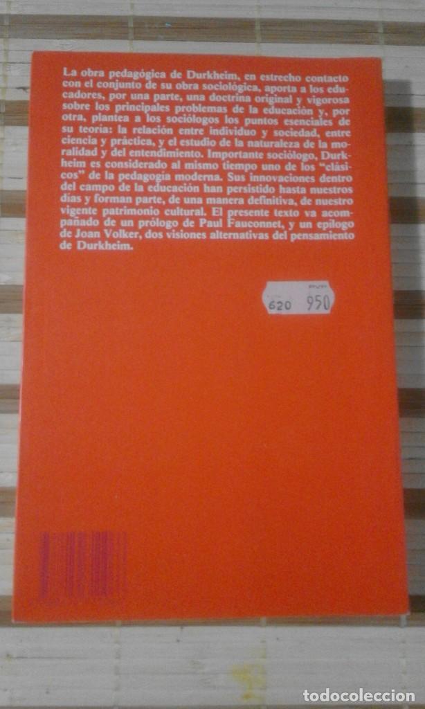 Libros de segunda mano: Educaci&oacute;n y sociolog&iacute;a - &Eacute;mile Durkheim - Foto 2