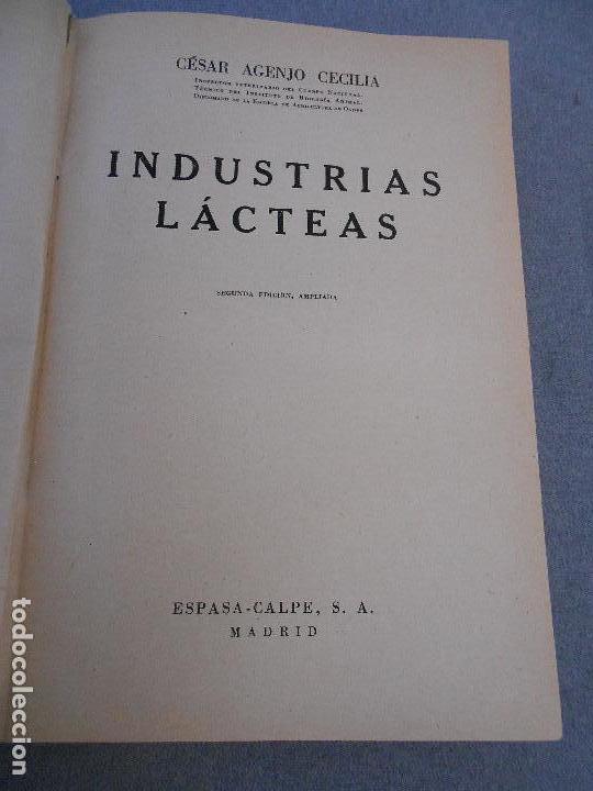 Libros de segunda mano: INDUSTRIAS LACTEAS - Foto 4