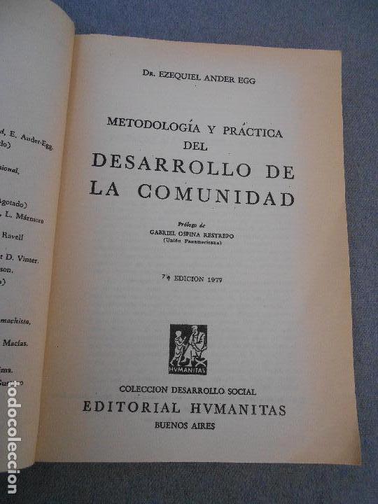 Libros de segunda mano: METODOLOGIA Y PRACTICA DEL DESARROLLO DE LA COMUNIDAD - Foto 2