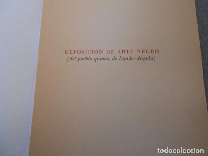 Libros de segunda mano: FOLLETO EXPOSICION DE ARTE NEGRO - Foto 2