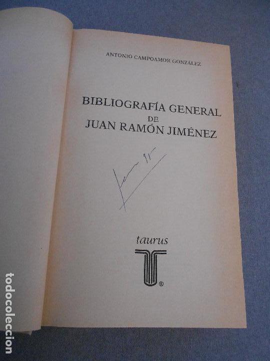 Libros de segunda mano: BIBLIOGRAFIA GENERAL DE JUAN RAMON JIMENEZ - Foto 2