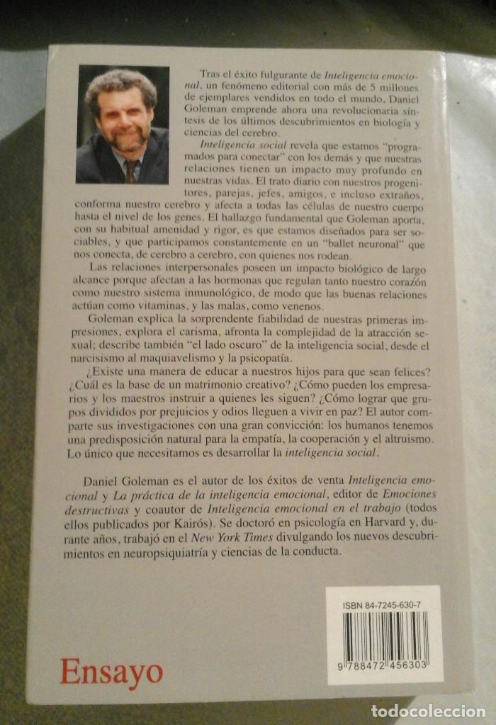 Libros de segunda mano: Inteligencia social - Daniel Goleman - Foto 2