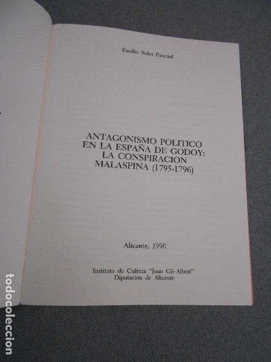 Libros de segunda mano: LA CONSPIRACION MALASPINA 1795 - 1796 - Foto 2